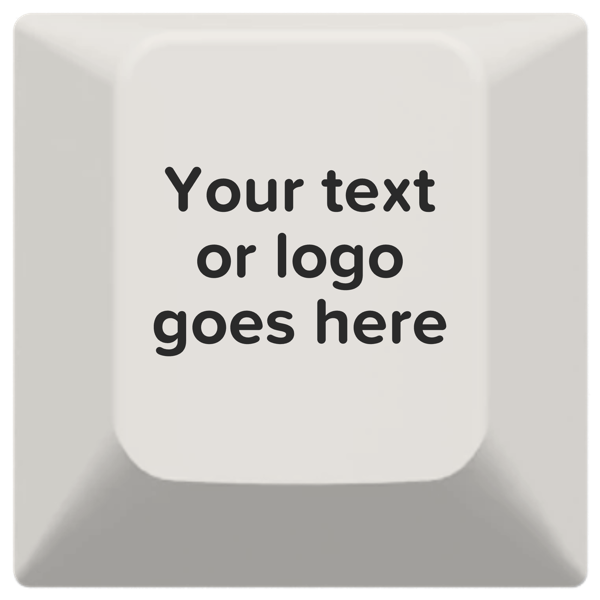 A single blank keycap